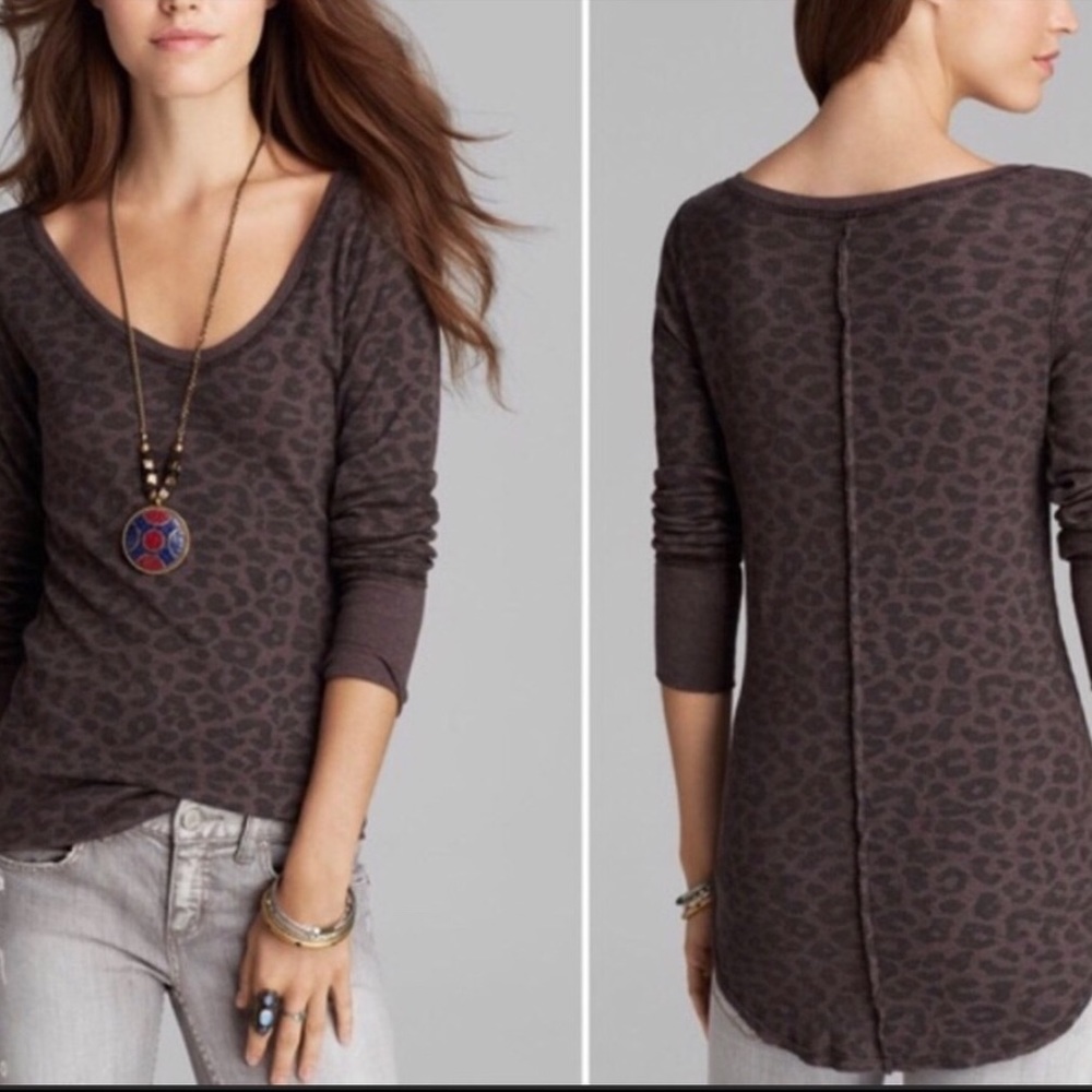 We The Free Cheetah Long Sleeve T-shirt